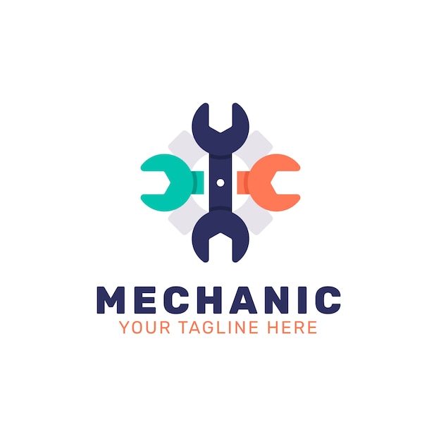 Mechanical repair logo design