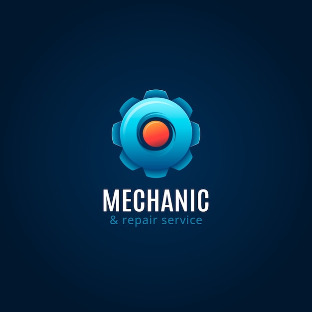 Free vector mechanical repair logo design