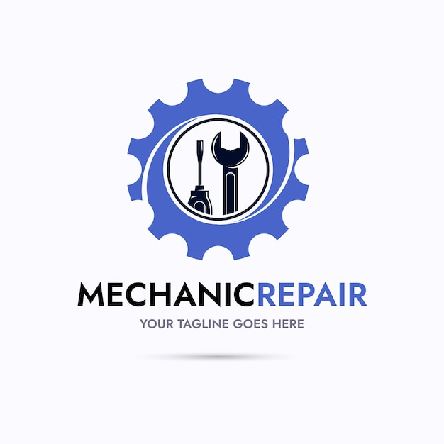 Mechanical repair logo design