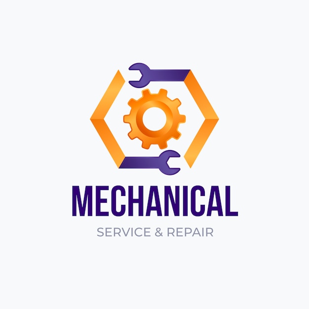 Free vector mechanical repair logo design