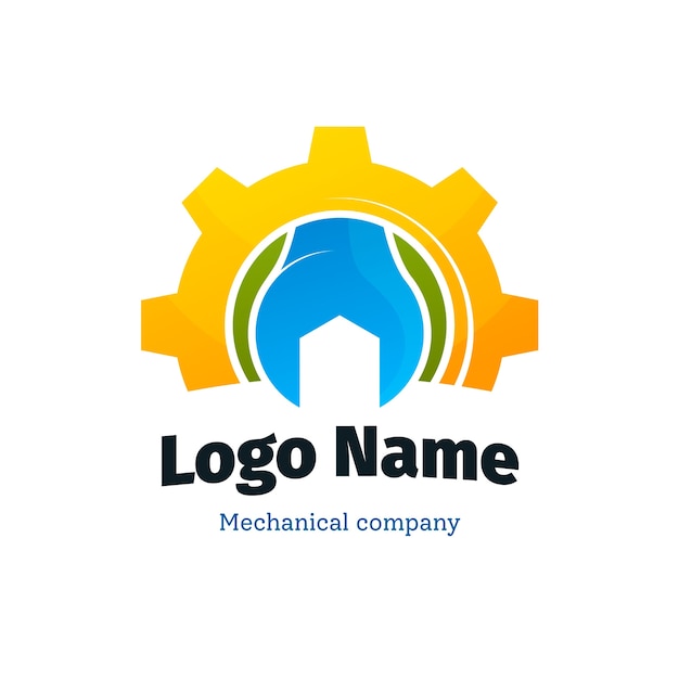 Free vector mechanical repair logo template design