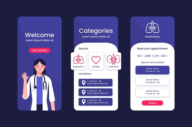 Medical appointment booking app