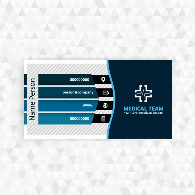 Free Vector medical business card design