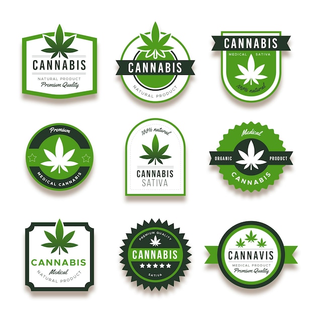 Medical cannabis badges collection