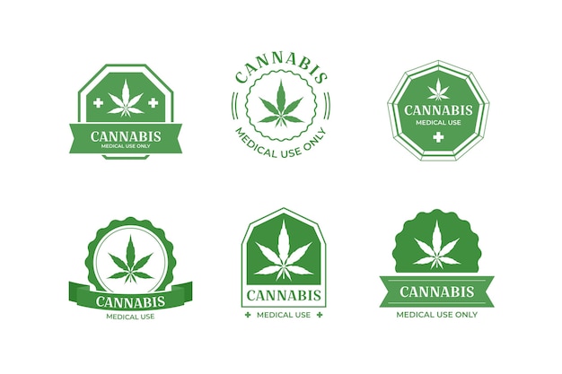 Medical cannabis badges collection