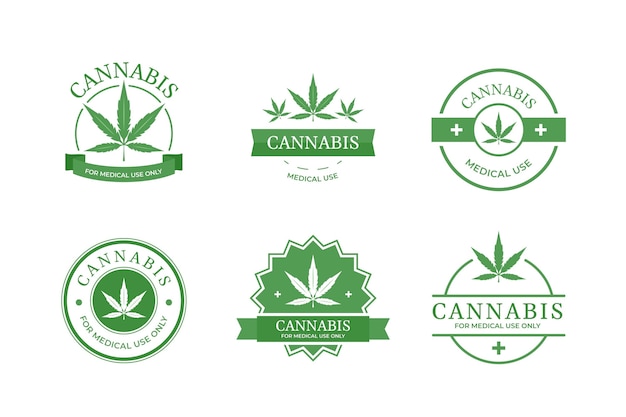 Medical cannabis badges collection