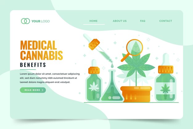 Medical cannabis benefits landing page