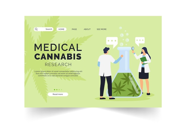 Medical cannabis research landing page