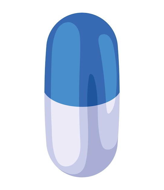 Free vector medical capsule design isolated illustration