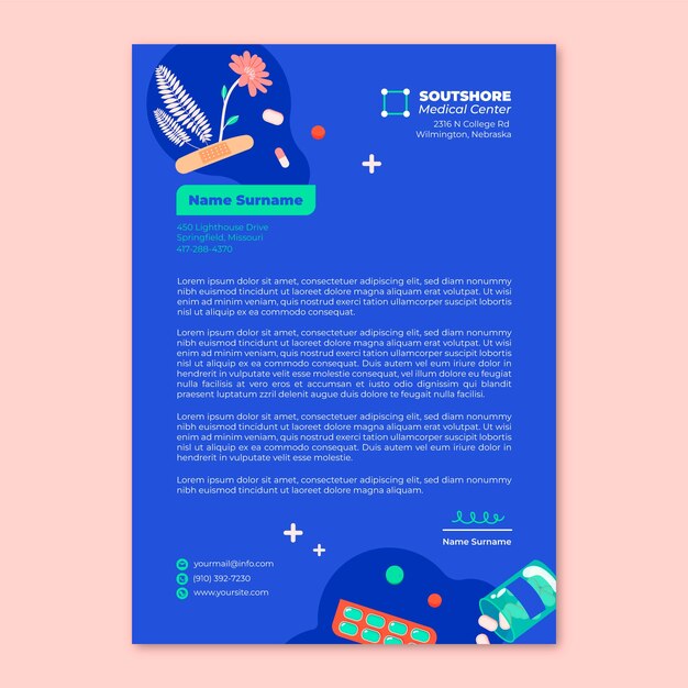 Medical center template design