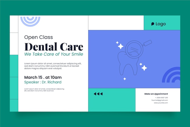 Free Vector medical center template design