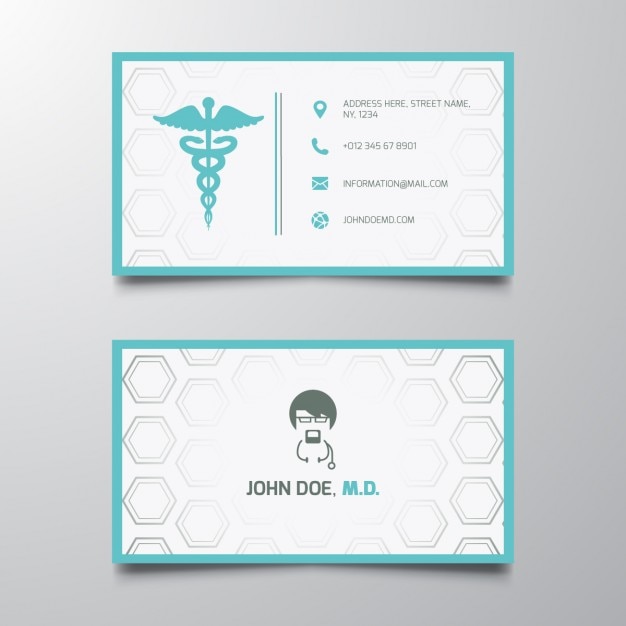 Free Vector medical corporate card