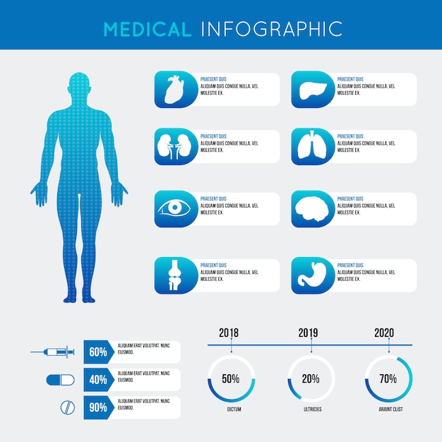 Medical healthcare infographic