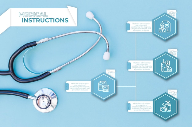 Free Vector medical infographic collection