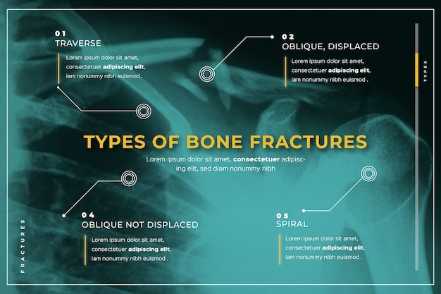 Free vector medical infographic with photo