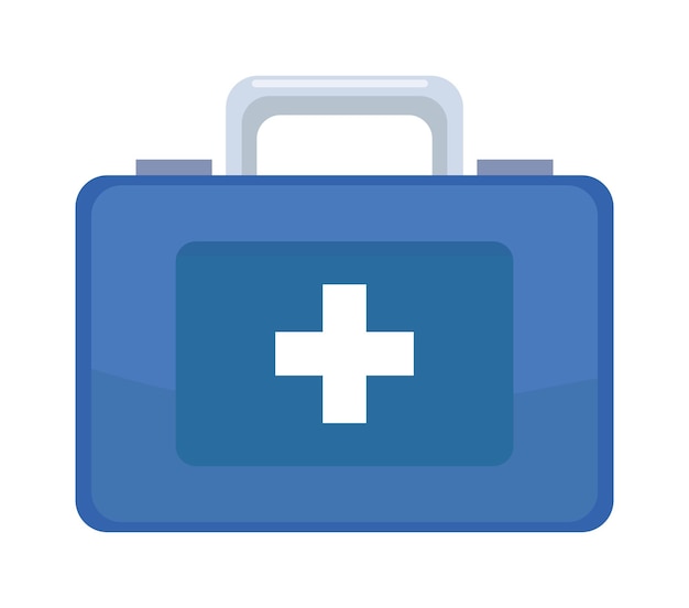 Free Vector medical kit with cross icon