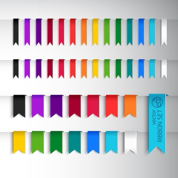 Mega collection of various colours ribbons and different style