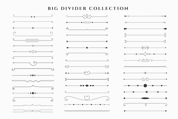 Mega set of floral dividers frames collection