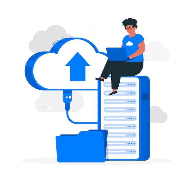 Memory storage concept illustration