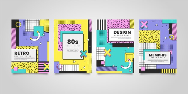 Memphis design cover collection