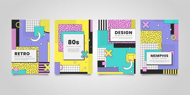 Memphis design cover collection