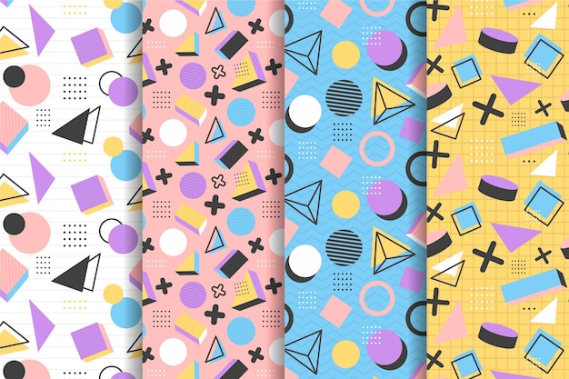 Memphis pattern collection concept