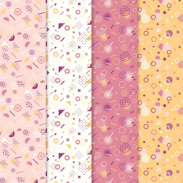 Memphis pattern collection concept