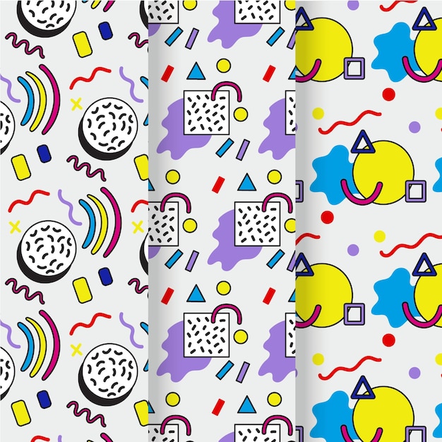 Memphis pattern collection concept