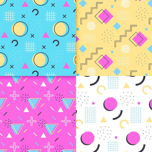 Memphis pattern collection style