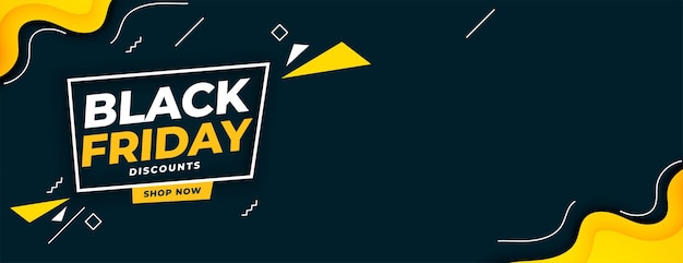 Free vector memphis style black friday sale shopping banner