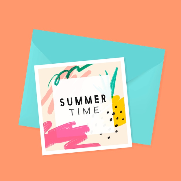 Free vector memphis summer background collection