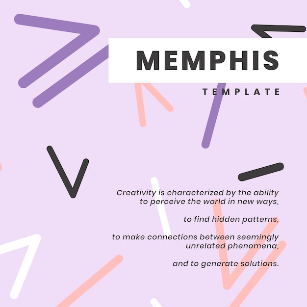 Memphis website banner design