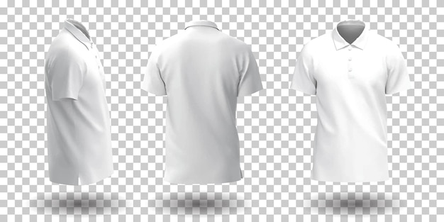 Free Vector men's white polo shirt mockup