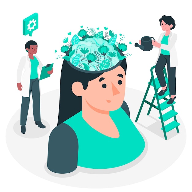 Free Vector mental health concept illustration