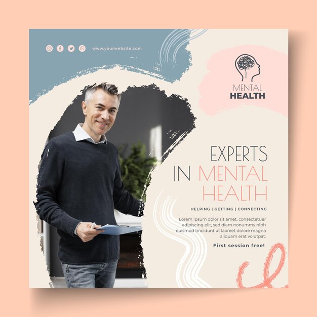 Mental health experts squared flyer