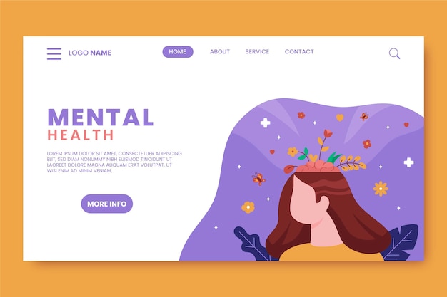 Mental health landing page