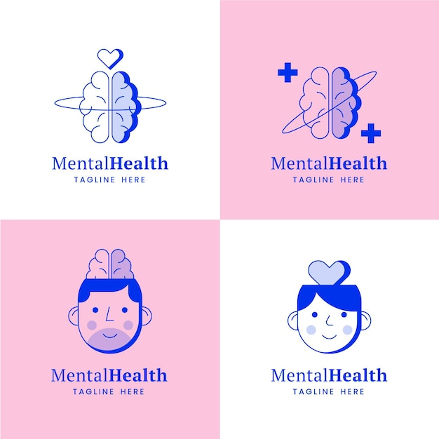 Mental health logo collection