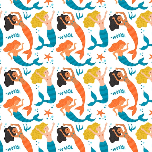 Mermaid pattern collection concept