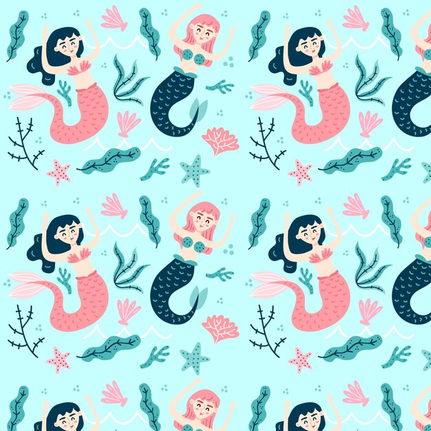 Mermaid pattern