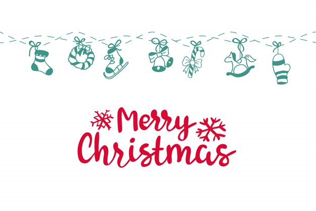 Merry Christmas background. Perfect decoration element for cards, invitations and others