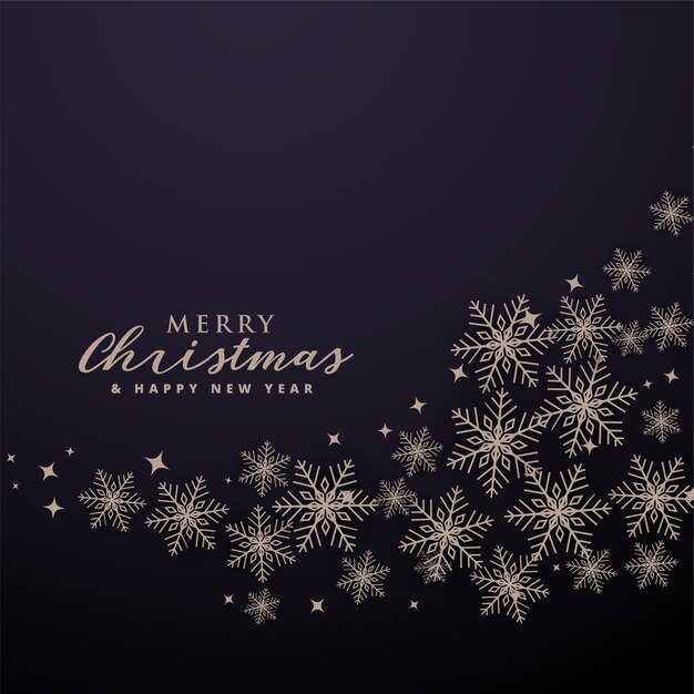 Merry christmas background with wavy snowflakes pattern