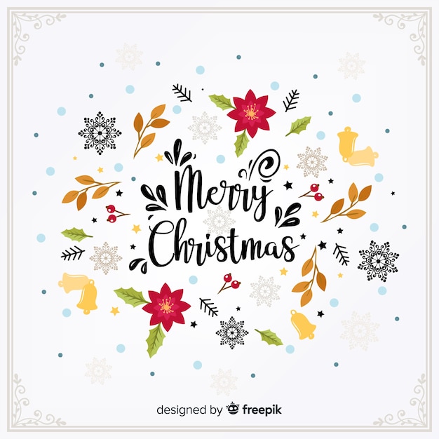 Free Vector merry christmas background