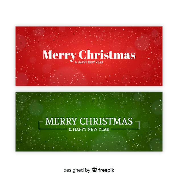 Free vector merry christmas banner