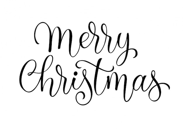 Merry Christmas calligraphy