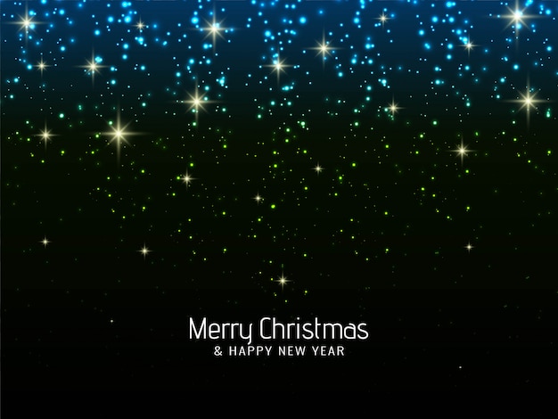 Free Vector merry christmas celebration sparkles background