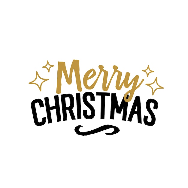 Merry Christmas creative lettering