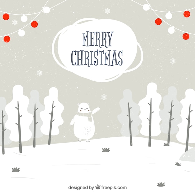 Free Vector merry christmas cute background