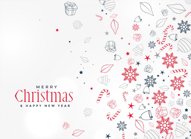 Merry christmas decorative element design background