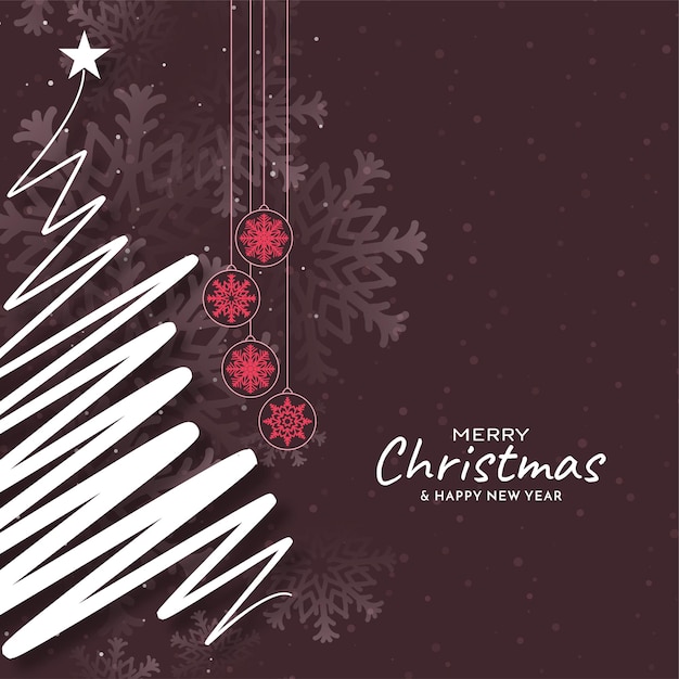 Merry Christmas festival decorative celebration background design