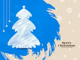 Free vector merry christmas festival decorative elegant background design vector